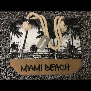 Miami Beach Tote Beach Bag